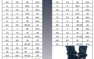converse all star size conversion chart