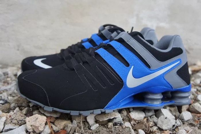 Nike shox azul best sale