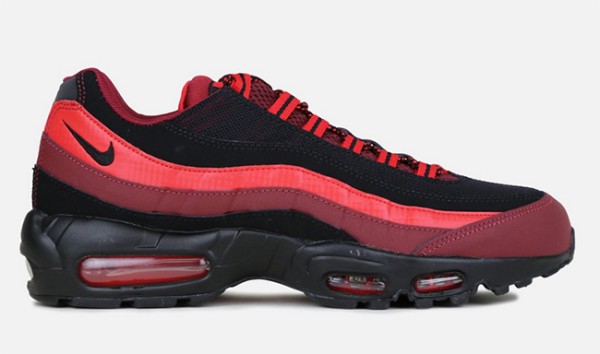 Nike Air Max 95 Essential Running Shoes Black Red | Soleracks