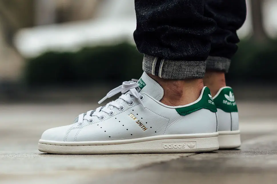 stan smith white and green