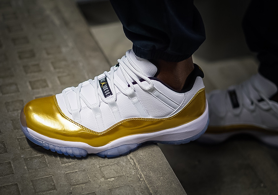 Air Jordan 11 "Metallic Gold" Olympic Soleracks