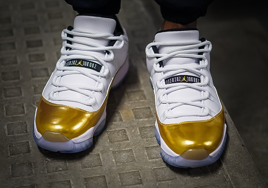 Air Jordan 11 "Metallic Gold" Olympic Soleracks