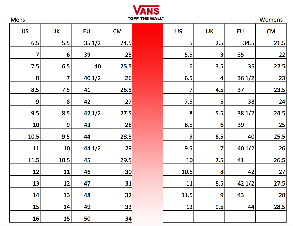 vans size chart,OFF 74%,nalan.com.sg