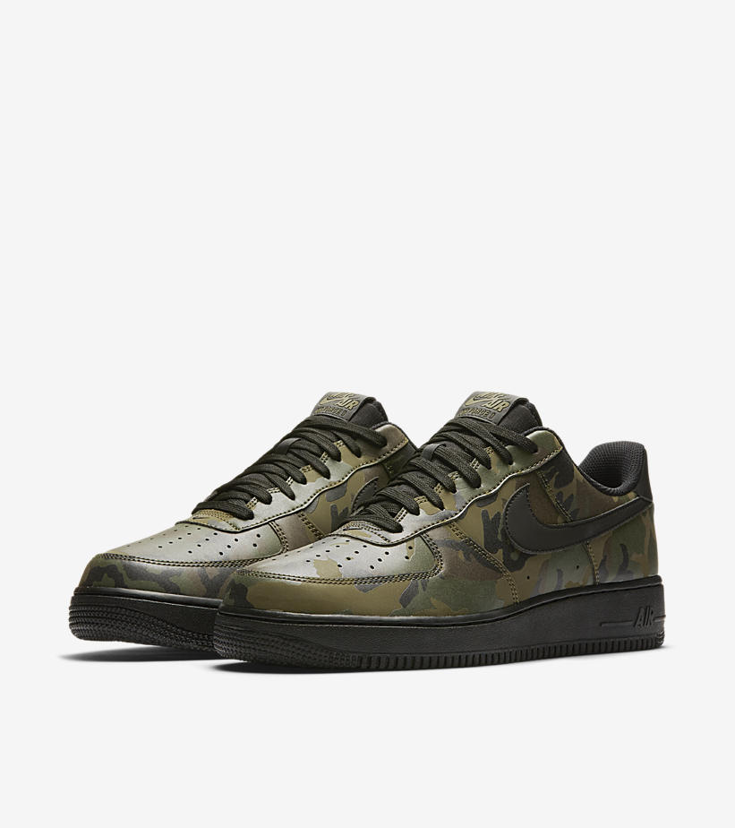 Nike Air Force 1 Camo Reflective Green | Soleracks