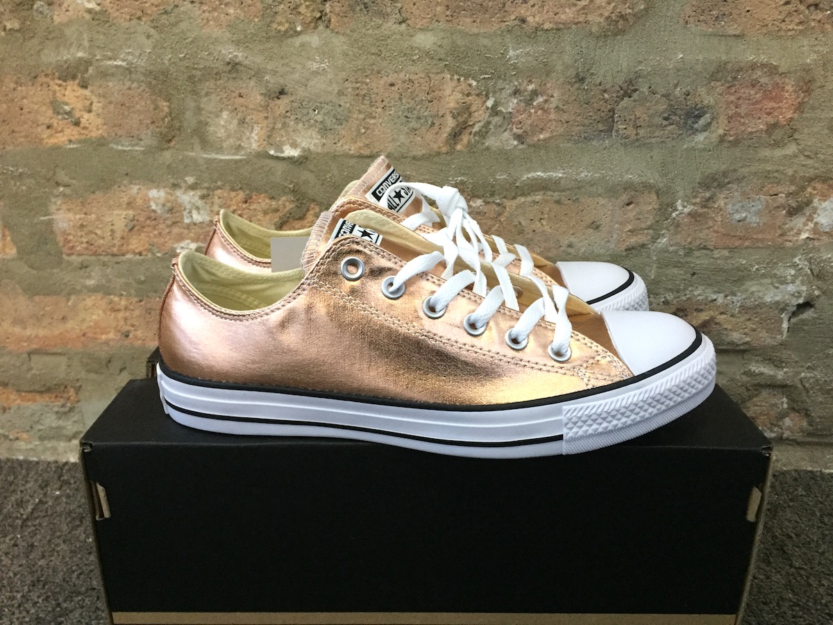 converse all star gold rose