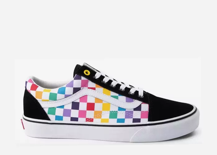 Rainbow striped vans hotsell