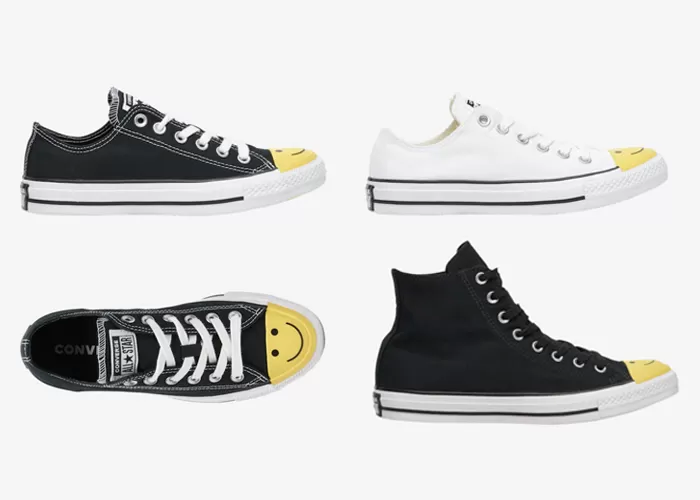 Converse All Star Smiley Face Shoes