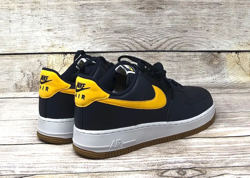 nike air force 1 yellow navy