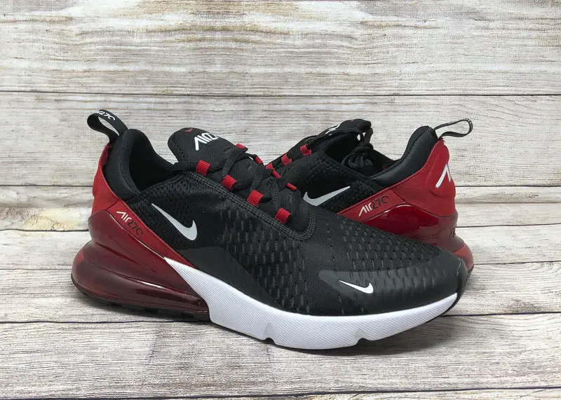 270 air max black and red