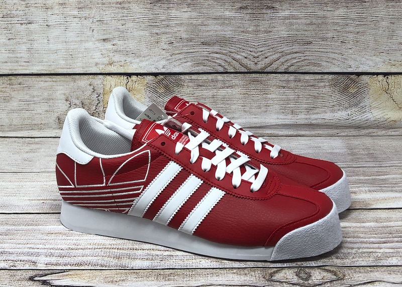 red and white adidas samoa