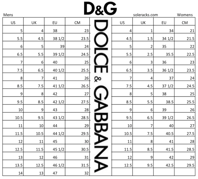 Dolce Vita Size Chart