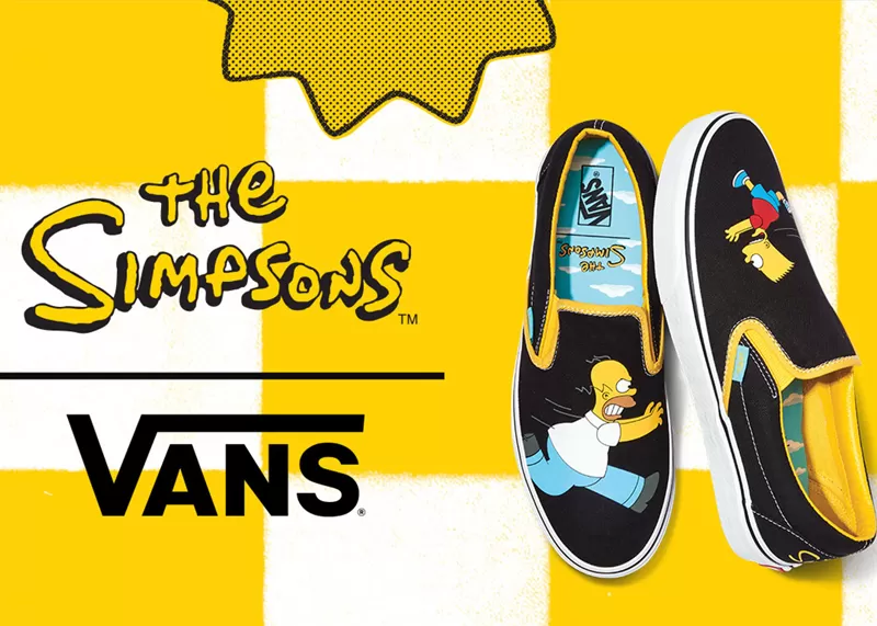 Bart an Homer Simpson store Vans