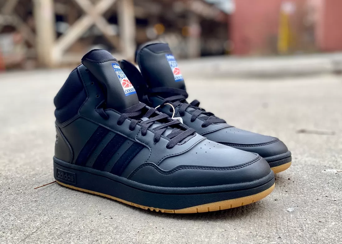 adidas Hoops 3.0 black gum 1