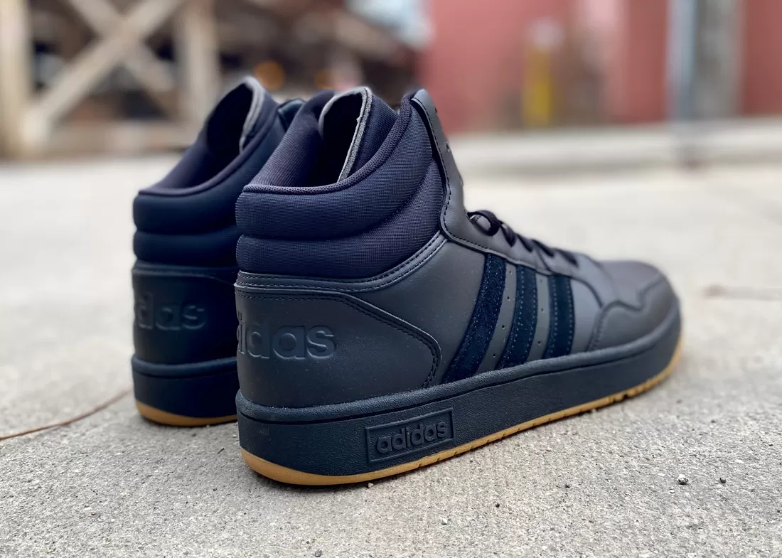 adidas Hoops 3.0 black gum 3