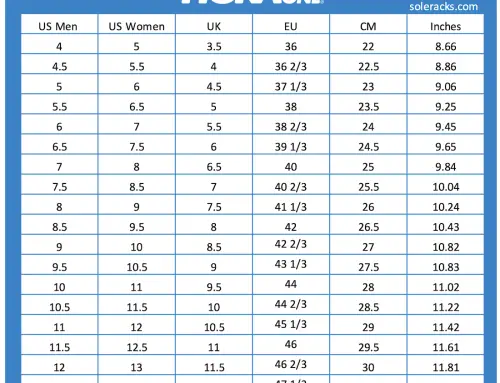 Nike Shoes Size Chart - Men's & Women's Unisex - Soleracks